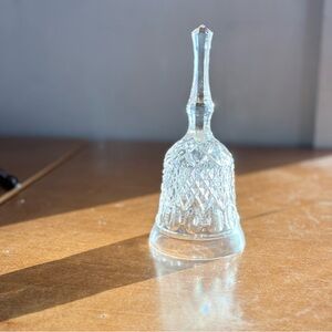 Vintage Victorian, clear crystal glass dinner‎ bell